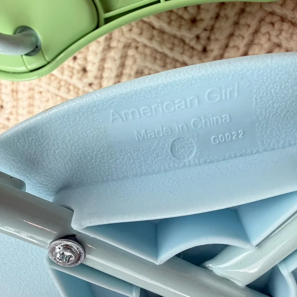 American Girl Doll School Desk Blue and Green 18‎ Inch Doll School Play
